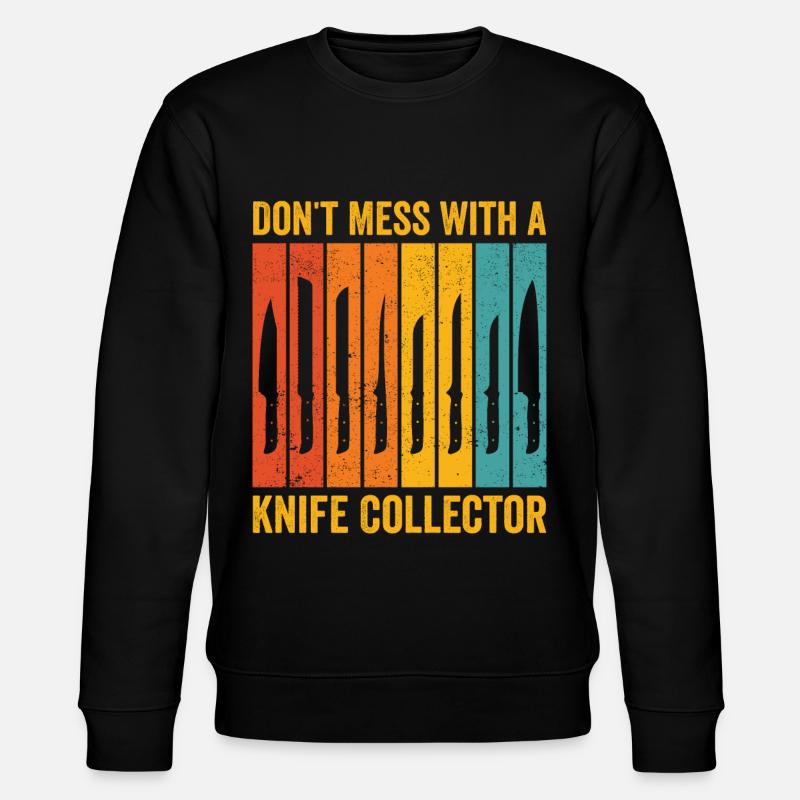 Fun knife collecting - Stanley/Stella CHANGER Unisex Organic Sweatshirt - black