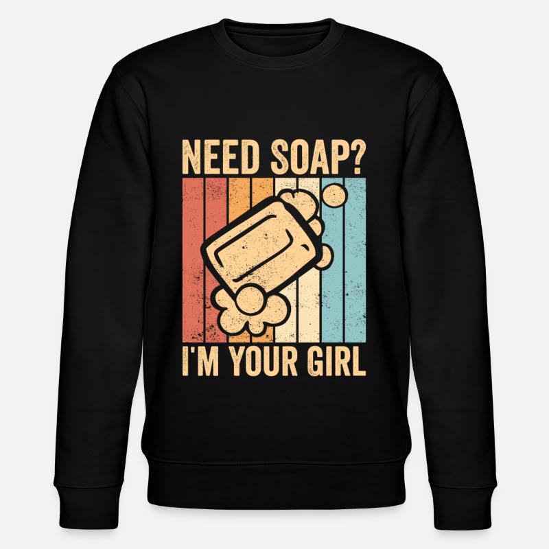 Fabricant de savon amusant - Sweat bio CHANGER Stanley/Stella Unisexe - noir