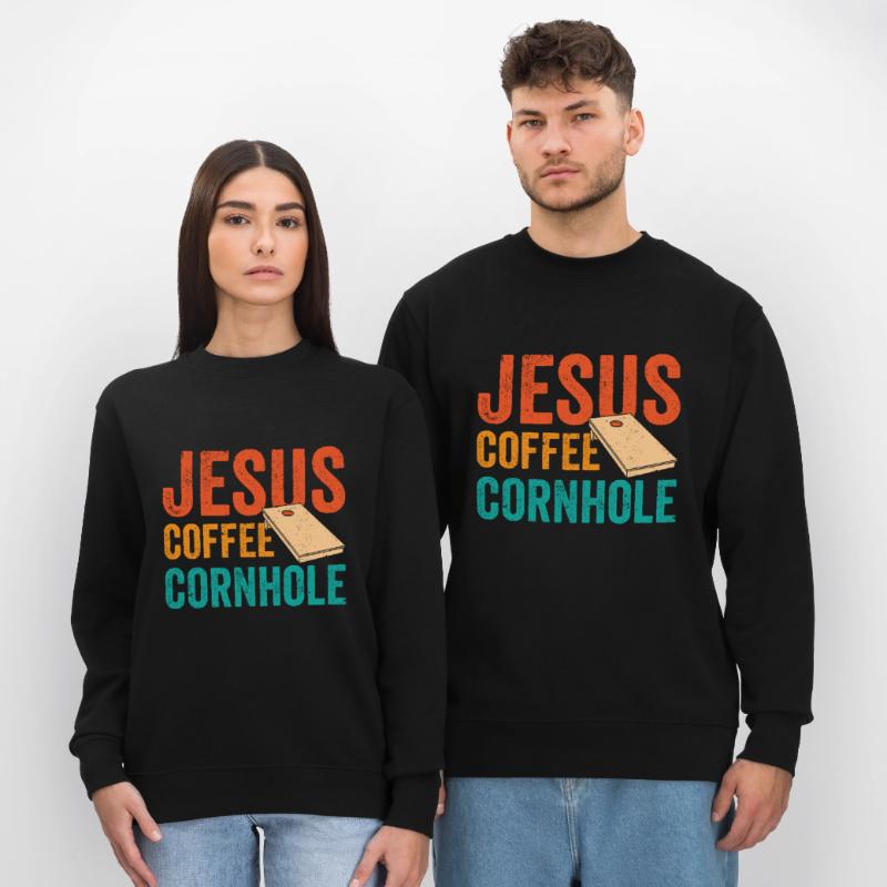 Cornhole Corn Hole Retro Stanley/Stella CHANGER Unisex Organic Sweatshirt