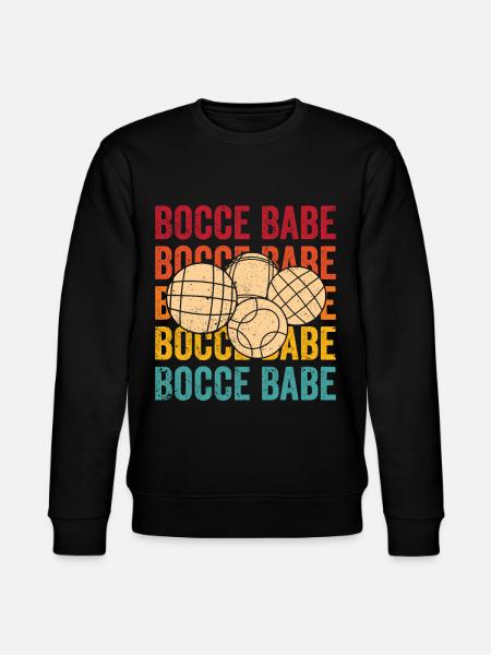 Funny Boccia Ball Retro - Stanley/Stella CHANGER Unisex Organic Sweatshirt - black