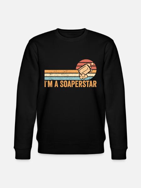 Funny soap making soap maker - Stanley/Stella CHANGER Unisex Organic Sweatshirt - black