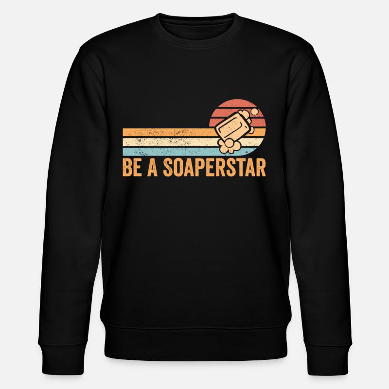 Fabricant de savon amusant - Sweat bio CHANGER Stanley/Stella Unisexe - noir