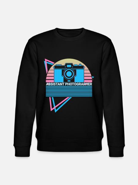 Camera Photography Retro - Stanley/Stella CHANGER Unisex Organic Sweatshirt - black