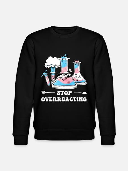 Transgender Trans Flag Science Teacher - Stanley/Stella CHANGER Unisex Organic Sweatshirt - black