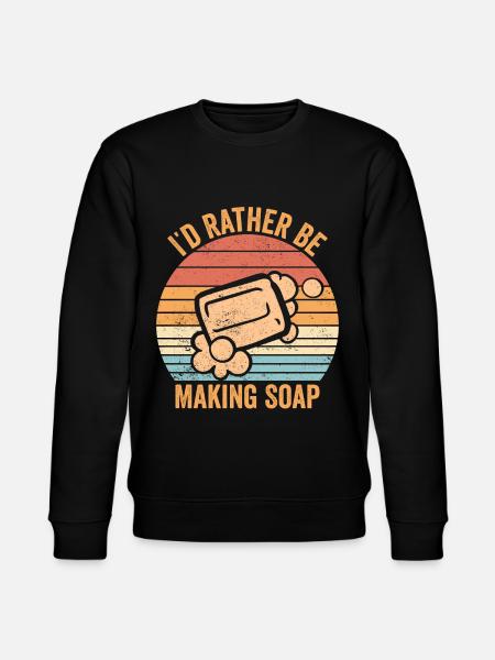 Funny soap making soap maker - Stanley/Stella CHANGER Unisex Organic Sweatshirt - black