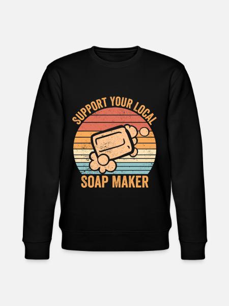 Funny soap maker soap maker - Stanley/Stella CHANGER Unisex Organic Sweatshirt - black