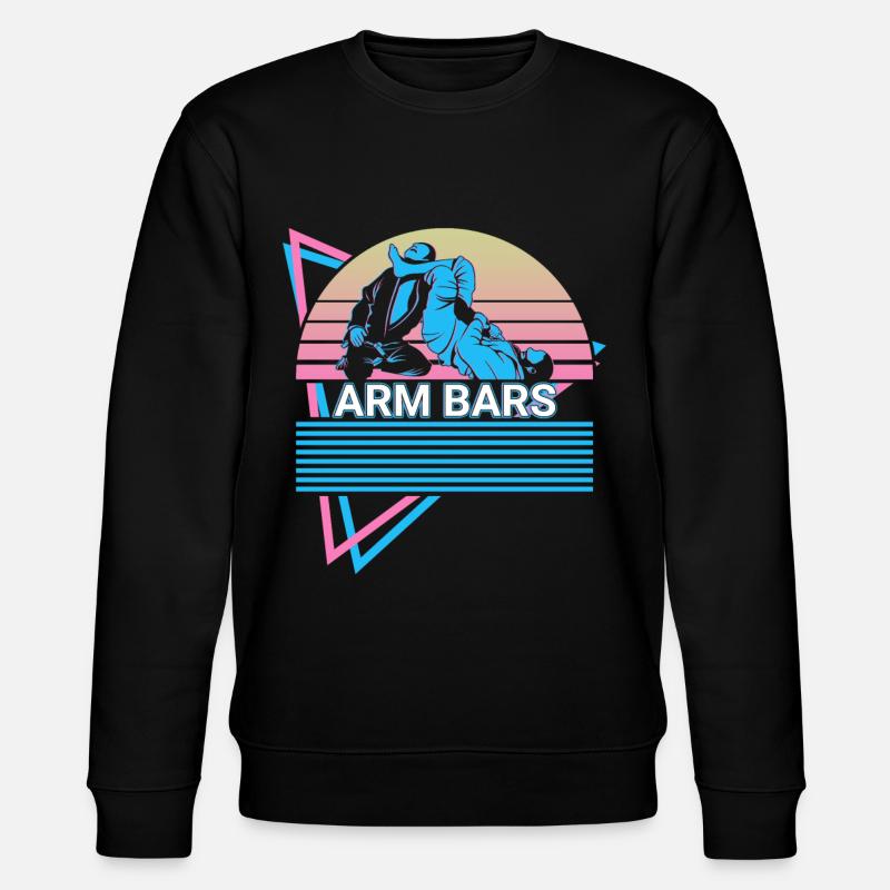 Jiu Jitsu BJJ Retro - Stanley/Stella CHANGER Unisex Organic Sweatshirt - black