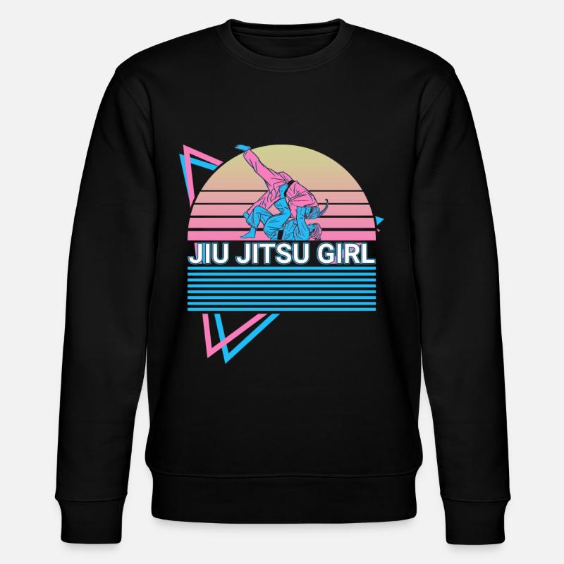 Jiu Jitsu BJJ Retro - Stanley/Stella CHANGER Unisex Organic Sweatshirt - black