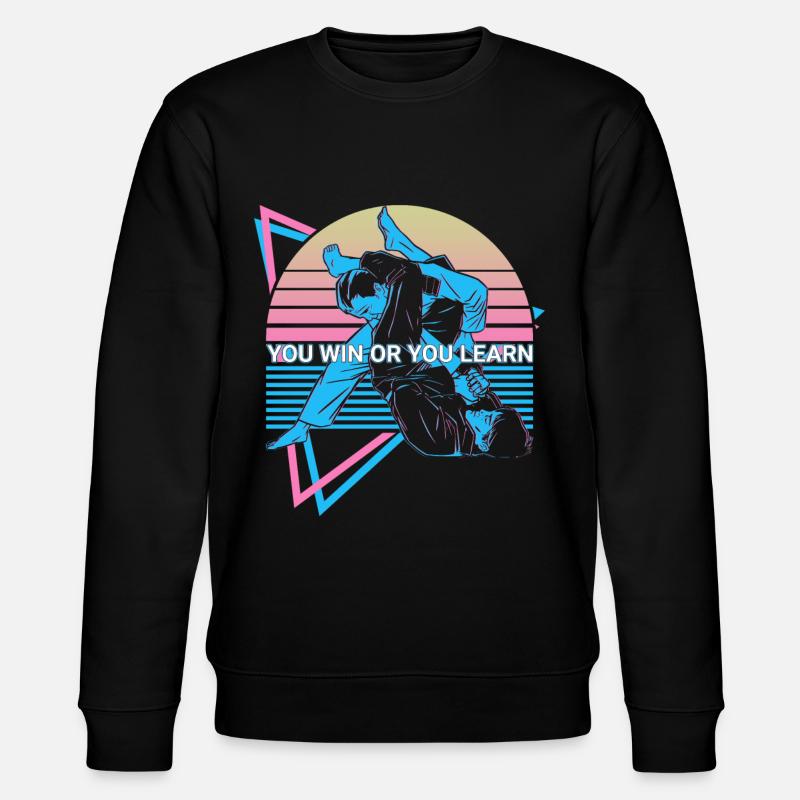 Jiu Jitsu BJJ Retro - Stanley/Stella CHANGER Unisex Organic Sweatshirt - black