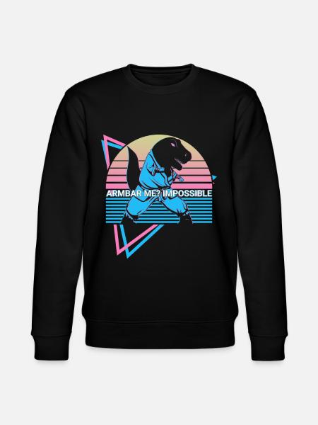Funny Jiu Jitsu BJJ Retro - Stanley/Stella CHANGER Unisex Organic Sweatshirt - black