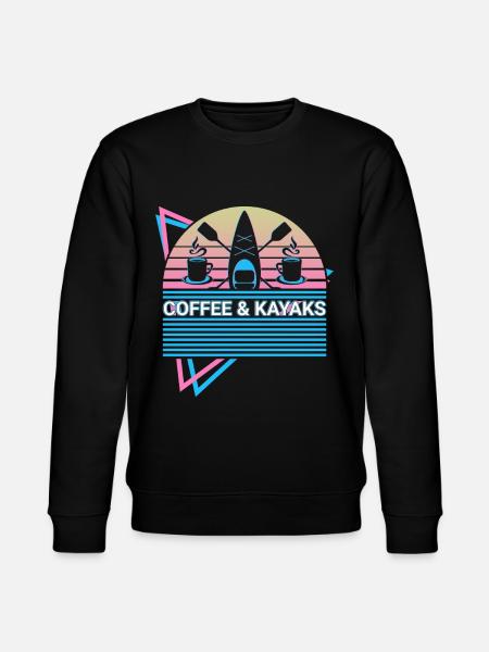 Kayak Kayaking Retro - Stanley/Stella CHANGER Unisex Organic Sweatshirt - black