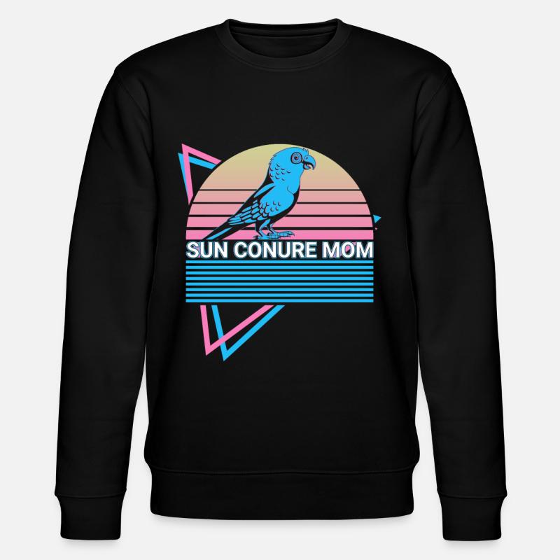 Perruche Mama Perruche Rétro - Sweat bio CHANGER Stanley/Stella Unisexe - noir