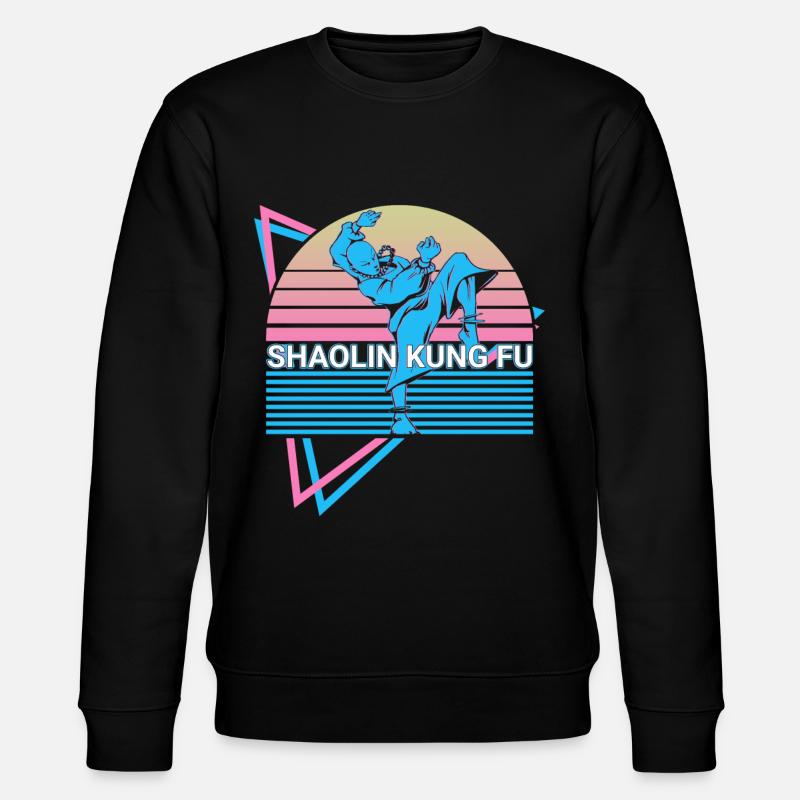 Kung Fu Rétro - Sweat bio CHANGER Stanley/Stella Unisexe - noir