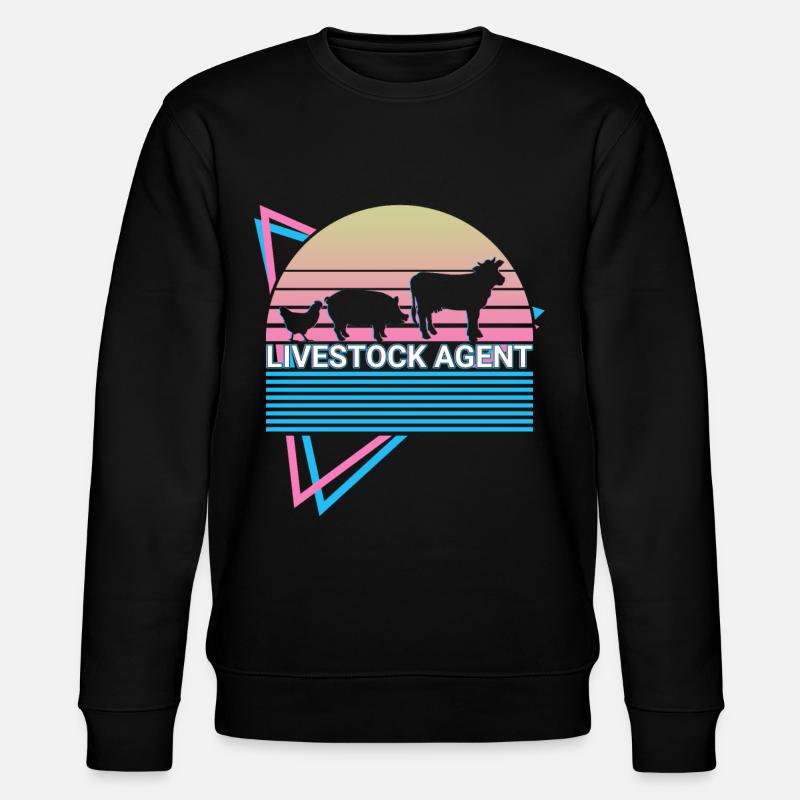 Rétro de l’élevage - Sweat bio CHANGER Stanley/Stella Unisexe - noir