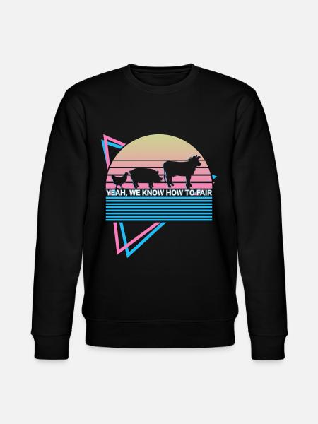 Livestock Retro - Stanley/Stella CHANGER Unisex Organic Sweatshirt - black