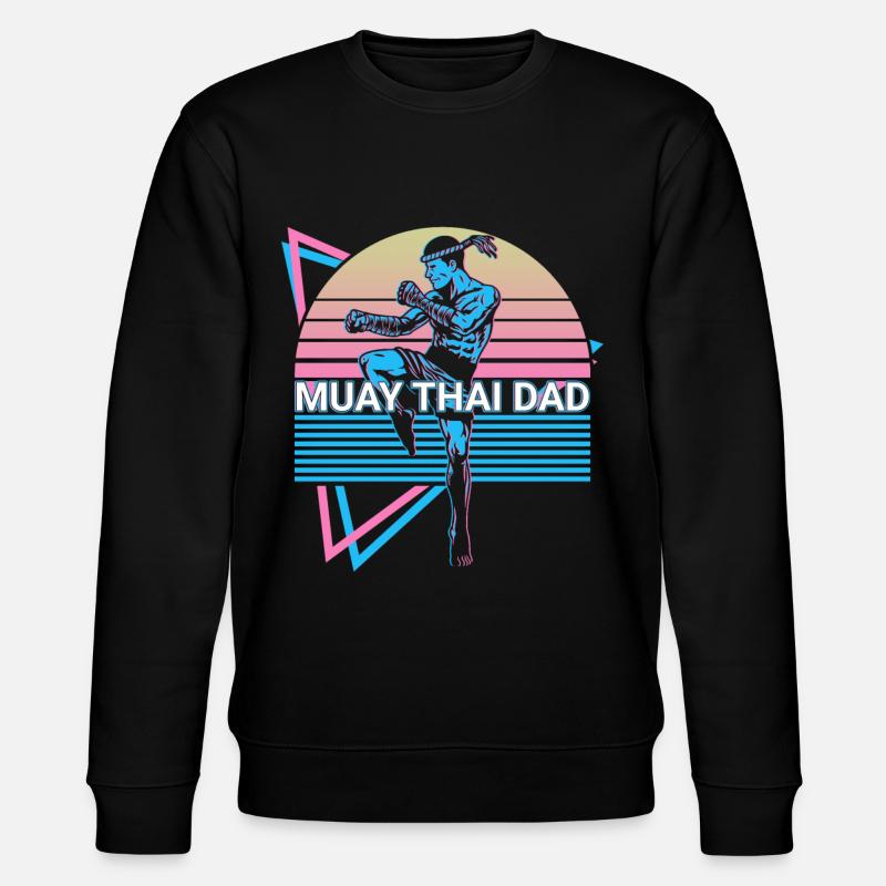 Muay Thai Dad Kickboxing Rétro - Sweat bio CHANGER Stanley/Stella Unisexe - noir