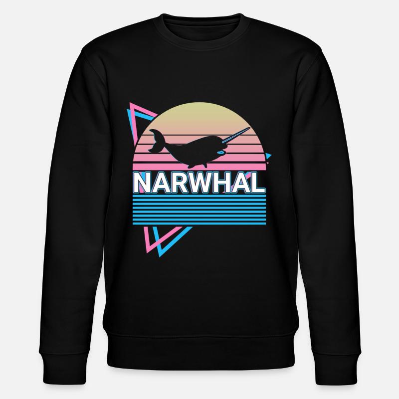 Narval Rétro - Sweat bio CHANGER Stanley/Stella Unisexe - noir