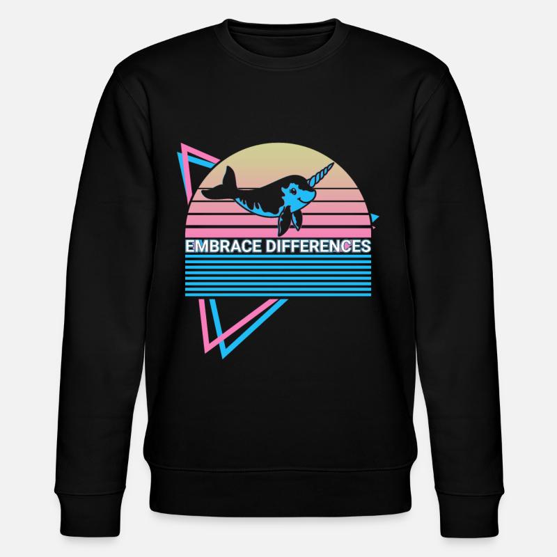 Narval Rétro - Sweat bio CHANGER Stanley/Stella Unisexe - noir