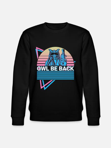 Funny Robot Robotics Retro - Stanley/Stella CHANGER Unisex Organic Sweatshirt - black
