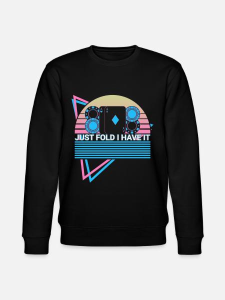 Poker Player Retro - Stanley/Stella CHANGER Unisex Organic Sweatshirt - black