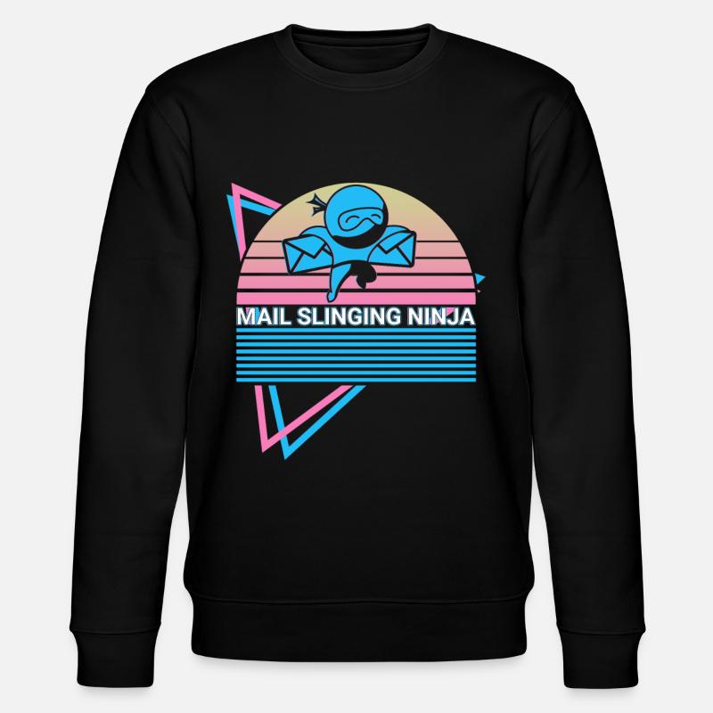 Postal Service Postman Retro - Stanley/Stella CHANGER Unisex Organic Sweatshirt - black