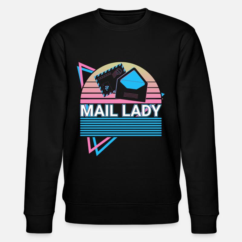 Postal Service Postman Retro - Stanley/Stella CHANGER Unisex Organic Sweatshirt - black