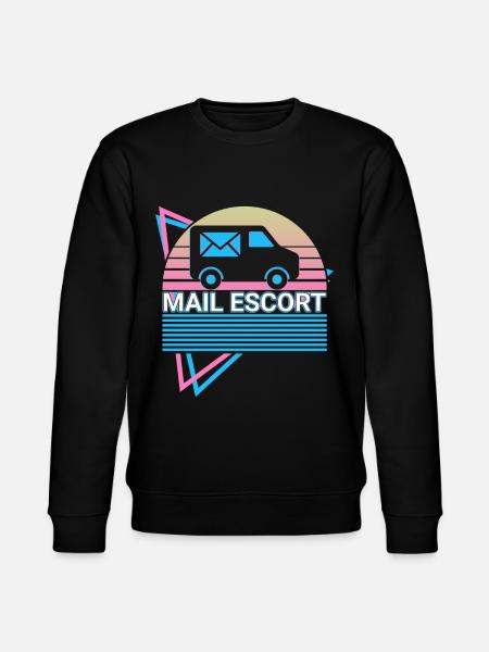 Postal Service Postman Retro - Stanley/Stella CHANGER Unisex Organic Sweatshirt - black