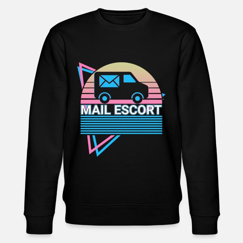 Postal Service Postman Retro - Stanley/Stella CHANGER Unisex Organic Sweatshirt - black