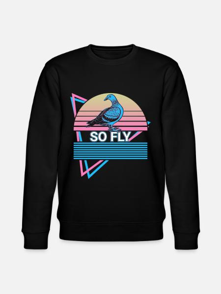 Dove Retro - Stanley/Stella CHANGER Unisex Organic Sweatshirt - black