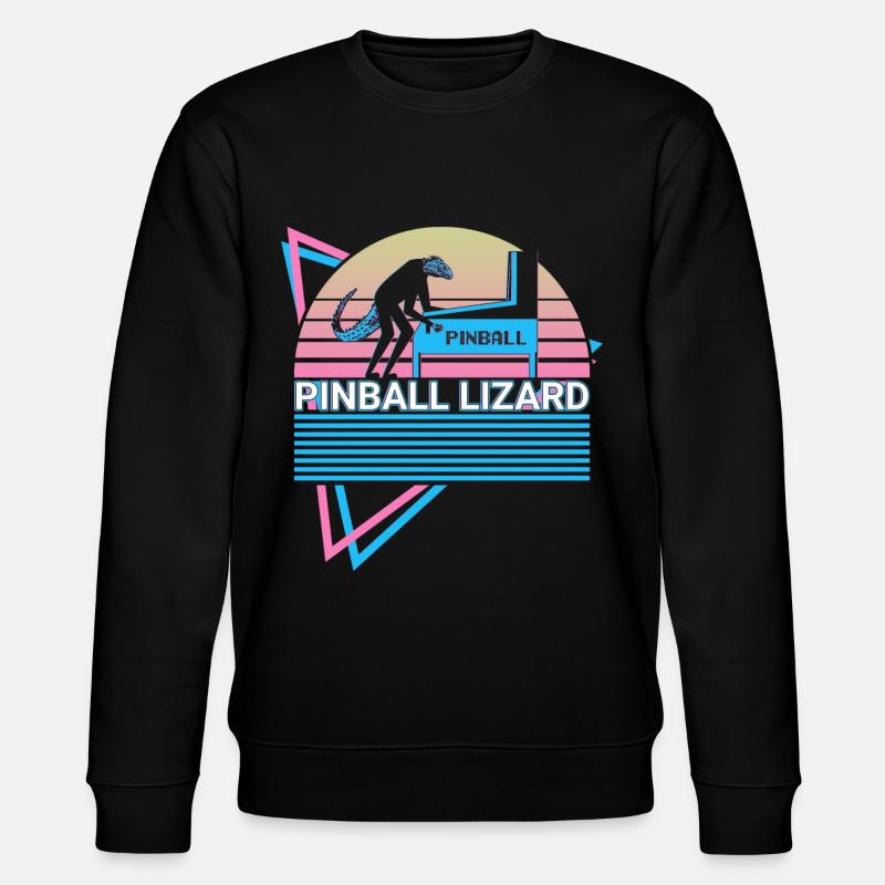 Pinball lézard flipper rétro - Sweat bio CHANGER Stanley/Stella Unisexe - noir