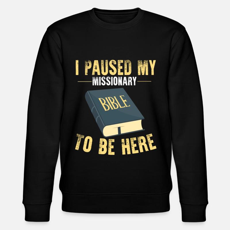 Missionnaire mormon SDJ - Sweat bio CHANGER Stanley/Stella Unisexe - noir