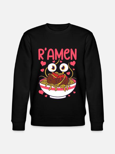 Flying Spaghetti Monster FSM Pastafarian - Stanley/Stella CHANGER Unisex Organic Sweatshirt - black