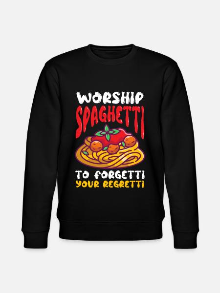 Flying Spaghetti Monster FSM Pastafarian - Stanley/Stella CHANGER Unisex Organic Sweatshirt - black
