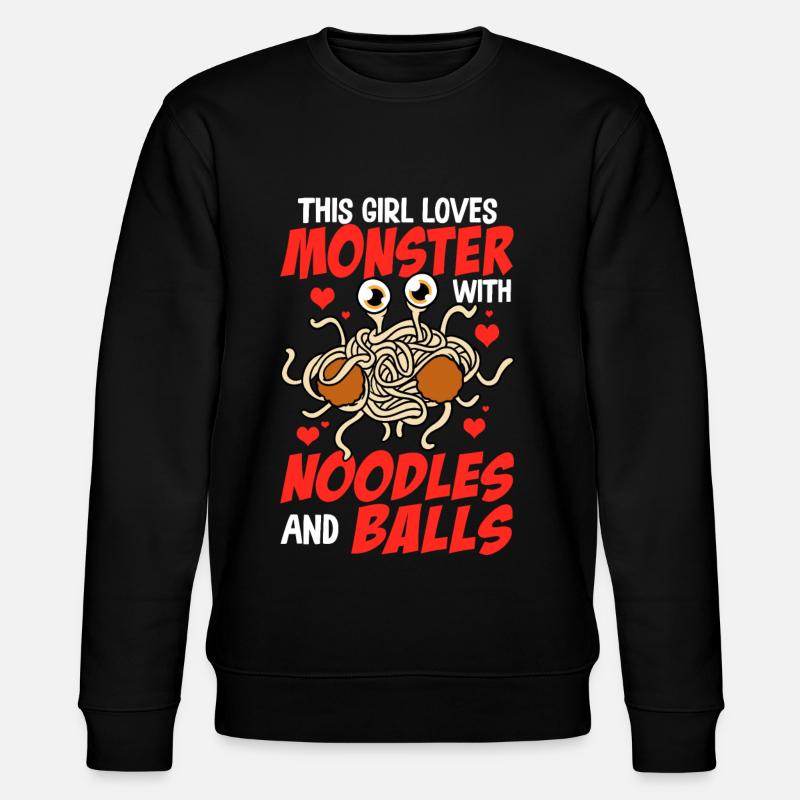 Le monstre spaghetti volant - Sweat bio CHANGER Stanley/Stella Unisexe - noir
