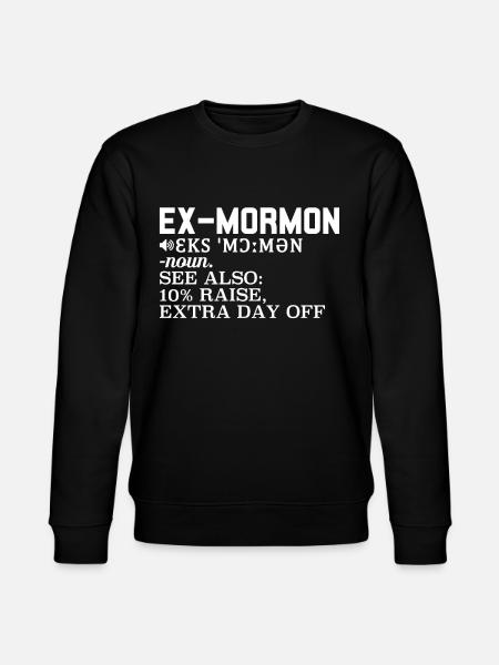 Post-Mormon Exmo - Stanley/Stella CHANGER Unisex Organic Sweatshirt - black