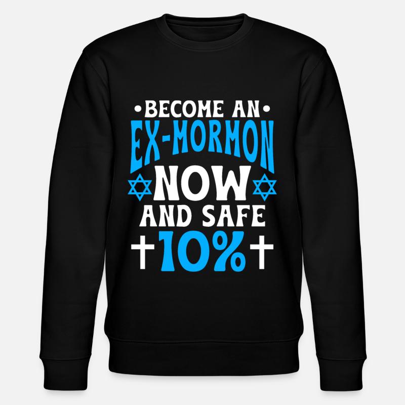 Postmormonen-Exmo - Stanley/Stella Unisex Bio-Sweatshirt CHANGER - Schwarz
