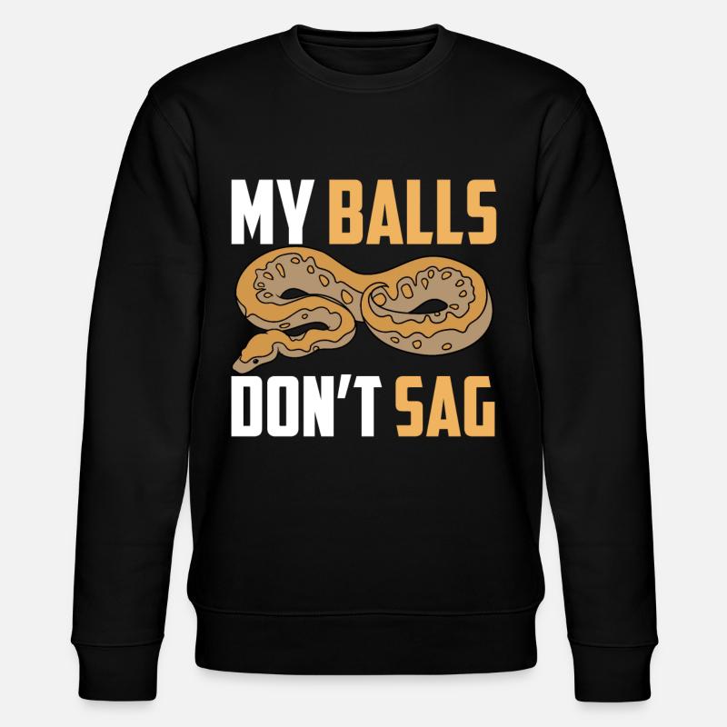 Ball python snake - Stanley/Stella CHANGER Unisex Organic Sweatshirt - black