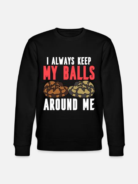 Ball python snake - Stanley/Stella CHANGER Unisex Organic Sweatshirt - black