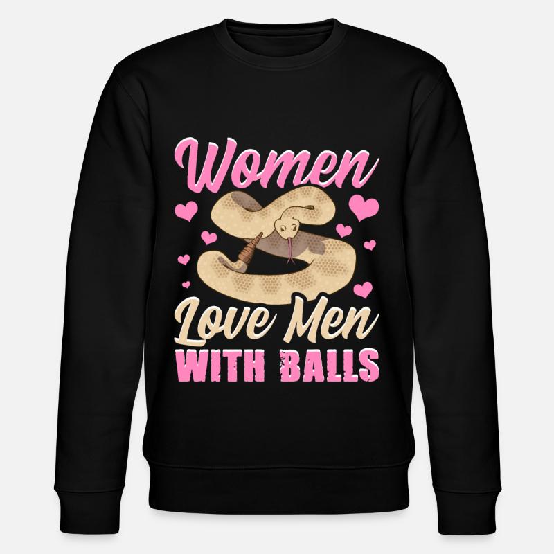 Serpent python boule - Sweat bio CHANGER Stanley/Stella Unisexe - noir