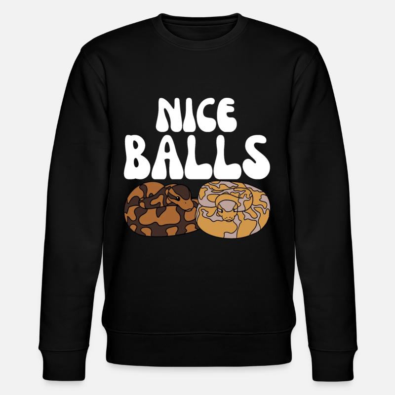 Kugelpython Schlange - Stanley/Stella Unisex Bio-Sweatshirt CHANGER  - Schwarz