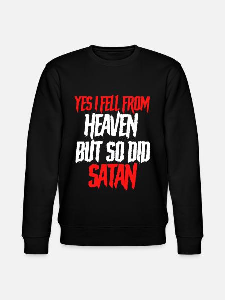 Funny Satanism Satan - Stanley/Stella CHANGER Unisex Organic Sweatshirt - black