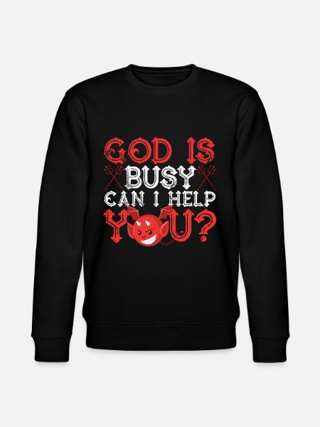 Rolig satanism Satanic - Ekologisk sweatshirt CHANGER unisex från Stanley/Stella - svart