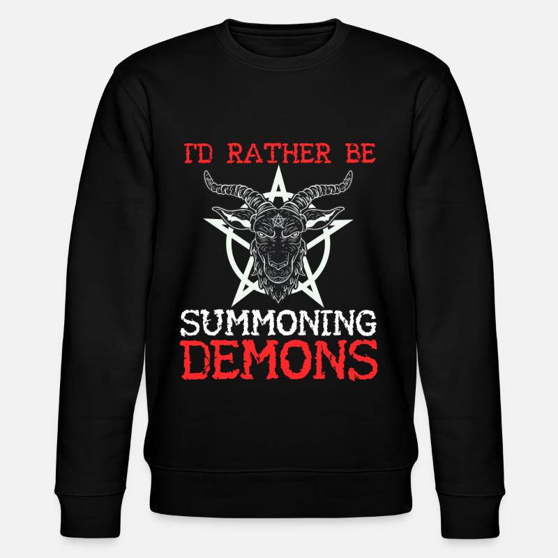Lustiger Satanismus Satanisch Satan - Stanley/Stella Unisex Bio-Sweatshirt CHANGER  - Schwarz