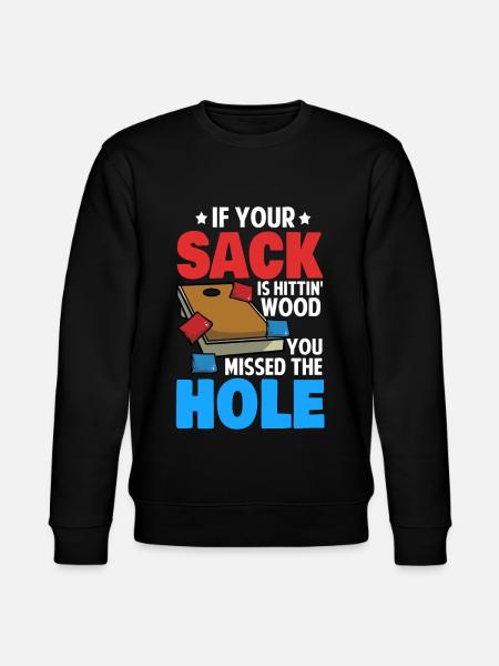 Funny cornhole - Stanley/Stella CHANGER Unisex Organic Sweatshirt - black