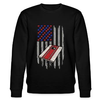 Maisloch patriotisch - Stanley/Stella Unisex Bio-Sweatshirt CHANGER  - Schwarz - Vorne - Nik (191cm) & Marisol (170cm)