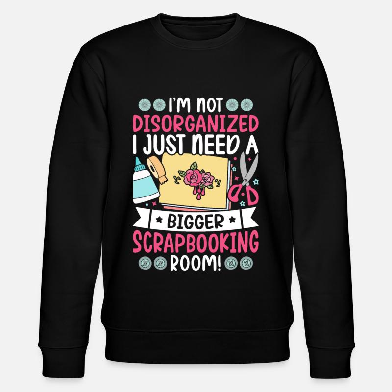 Scrapbooker - Stanley/Stella Unisex Bio-Sweatshirt CHANGER  - Schwarz