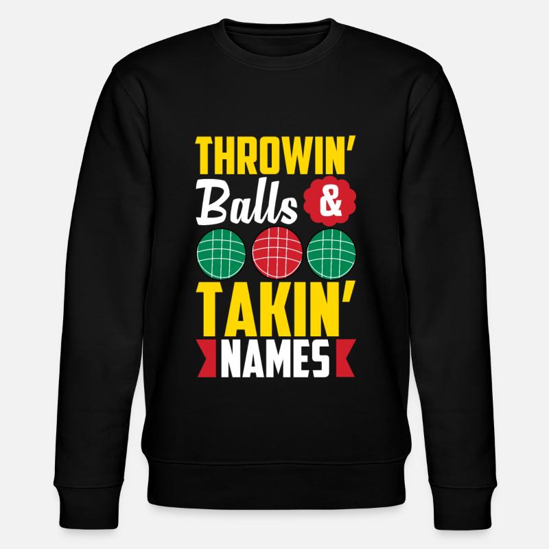 Bocce Ball Player - Stanley/Stella CHANGER Unisex Organic Sweatshirt - black
