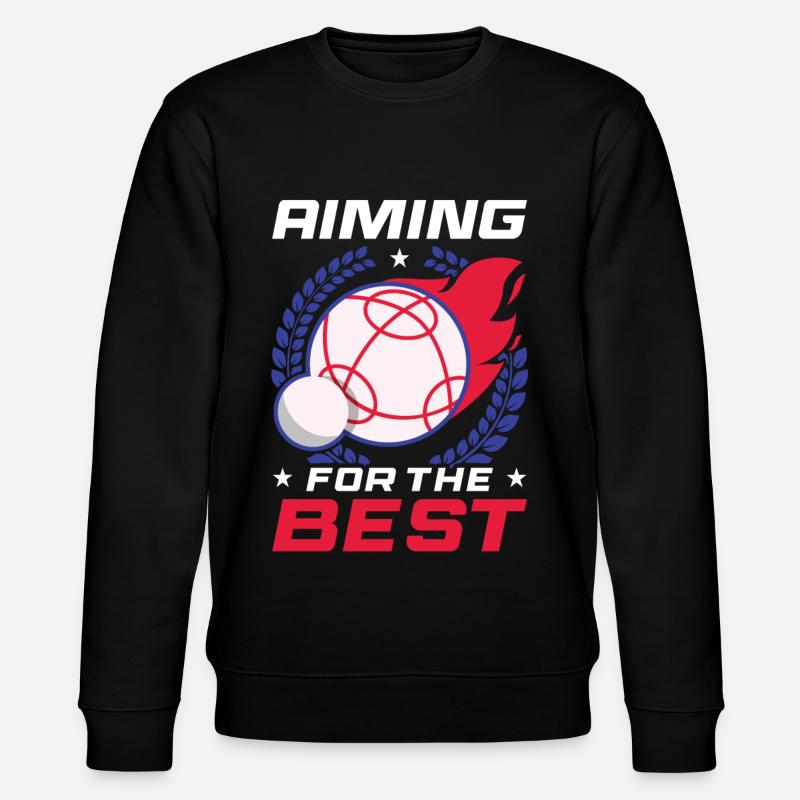 Bocce Ball Player - Stanley/Stella CHANGER Unisex Organic Sweatshirt - black