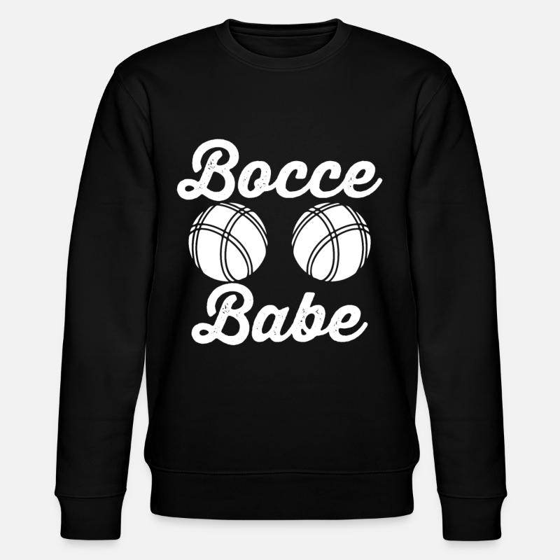 Bocce Ball Player - Stanley/Stella CHANGER Unisex Organic Sweatshirt - black