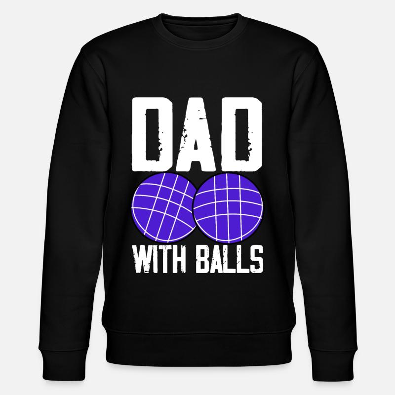 Funny bocce player - Stanley/Stella CHANGER Unisex Organic Sweatshirt - black